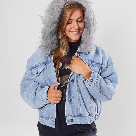 Fashion Nova Jackets & Blazers - Fashion Nova denim bomber